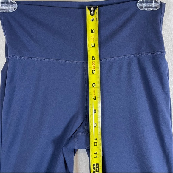 WILO The Label XS Flare Yoga Pants Navy Blue High Rise Athletic Leggings - Picture 7 of 10